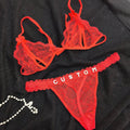 Red lingerie set
