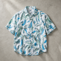 Blue Tropical Print