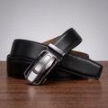 Silver Buckle/ Black Belt