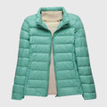 Turquoise Stand-up collar
