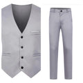 Gray waistcoat + trousers
