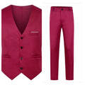 Wine red, Vest + Trousers
